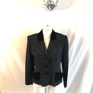 Vintage Brooks Brothers Wool Blazer with Velvet